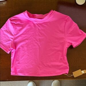 Skims hot pink swim top